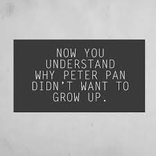 Now You Understand Why Peter Pan Didn T Want To Grow Up Senior Quotes Quotes Funny Quotes