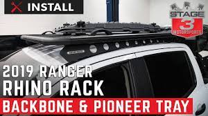 2019 Ranger Supercrew Rhinorack Backbone System With Pioneer Platform Install Youtube