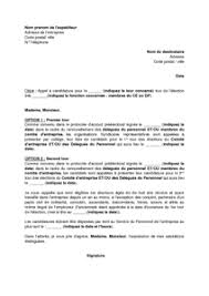 Modèle lettre de motivation stage ingénieur. Exemple Gratuit De Lettre Appel A Candidatures Elections Professionnelles