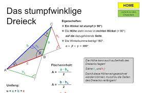 Ist einer der innenwinkel größer als 90 grad heißt es stumpfwinkliges dreieck. Pasuukanenam