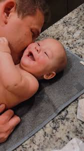 joyous giggles from a boy who loves bath time & being silly with papa •  moments & memories we never want to forget • #fostermerrick #babygiggles