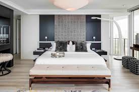 Black and white bedroom with wood furniture. 27 Striking Black And White Bedrooms Black And White Bedroom Decor