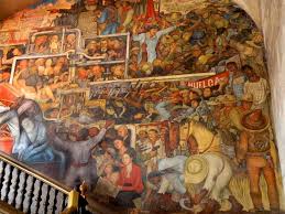 Image Detail For It Houses Many Diego Rivera Murals Here Is One Stairwell Mural Diego Rivera Arte Pinturas