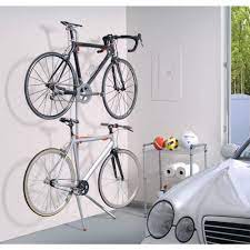 The Art Of Storage Donatello 2 Bike Leaning Bicycle Storage Rack Rs6100 The Home Depot Bicycle Storage Rack Bicycle Storage Bike Rack Wall