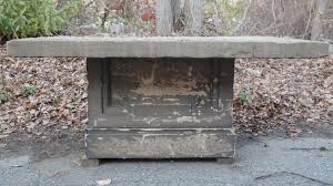 Need shade for your outdoor feasts? Antique Stone Dining Table Outdoor New England Garden Company