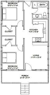 Small 2 bedroom house plans cottage house plans cabin plans. 22x32 House 2 Bedroom 1 Bath 704 Sq Ft Pdf Floor Plan Instant Download Model 1c In 2021 Guest House Plans Tiny House Floor Plans House Floor Plans