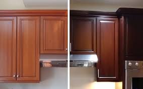 The kitchen cabinet wood stains are the most popular one, but kitchen cabinet stain colors are also amazing to choose. Cabinet Wood Toned Color Change N Hance Of Northwest Jersey