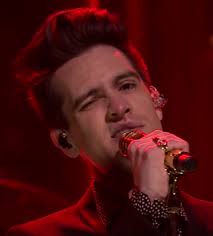Panic At The Disco Say Amen Saturday Night Lyrics Brendon Urie Winking T The Camera During His Jimmy Fallon Show Panic At The Disco Lyrics Brendon Urie Disco