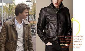 The Fault In Our Stars Movie Fashion And Clothes Get The Full Story Behind Augustus Gus Ansel Elgort Br Movie Fashion Leather Jacket The Fault In Our Stars