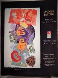 AGNES JACOBS ART PIECE VTG ORIG 2001 ADVERTISEMENT