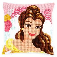 You can download your pattern immediately after the payment. Vervaco Disney Princess Belle Beauty Beast Printed Cross Stitch Cushion Kit 29 99 Picclick Uk