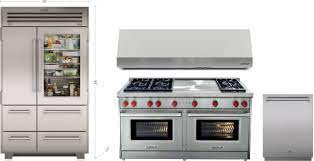 ( 50 ) wolf 2 piece kitchen appliances package with df484f 48 dual fuel gas range and pw482210 48 pro style wall mount convertible hood in stainless. Wolf Woszreradwrh152 4 Piece Kitchen Appliances Package With Side By Side Refrigerator Gas Range And Dishwasher In Stainless Steel
