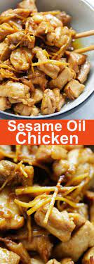 Sesame Oil Chicken Authentic Recipe Rasa Malaysia Sesame Oil Chicken Asian Recipes Steam Chicken Recipe