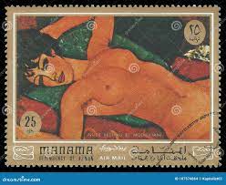 Nudo Sdraiato Av Amedeo Modigliani Redaktionell Fotografering för  Bildbyråer - Bild av tecken, porto: 107574864