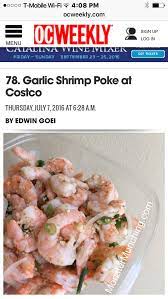 One day i fond this recipe using lemongrass to make this salad and immediately fell in love. Costco Garlic Shrimp Poke Eat Food Shrimp