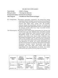 Download contoh silabus dan rpp smk berkarakter kelas x, xi, xii tahun 2016/2017. Silabus Pmkr Smk 1 Kelas Xi