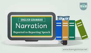 Narration Reported To Reporting Speech Learn English