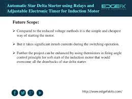 The star/delta starter is generally manufactured from three contactors; Automatic Star Delta Starter Using Relays And Adjustable Electronic T