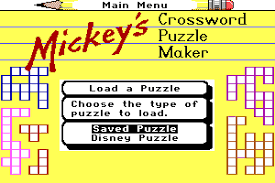 So it's probably just me. Download Mickey S Crossword Puzzle Maker My Abandonware