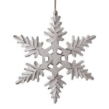Wooden Ornament White Snowflake Christmas Decoration 12 99 Wooden Snowflakes Christmas Settings Christmas Decorations