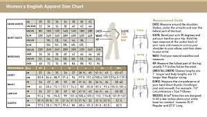 Gersemi Breeches Sizing Guide