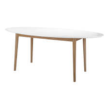 Table De Repas Ovale Blanc Et Chene L180cm Bergen Tables Rectangulaires Tables Et Chaises Salon Et Salle A Manger Par Piece Decorati En 2019 Table Et Chaises Chaises Salon Et Table