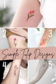 Artists like cameron pohl create delicate thin outlined flowers with minimal. Simple Tulip Tattoo Designs With Beauty Meaning Tattooglee