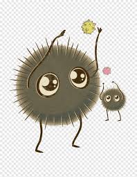 Susuwatari Studio Ghibli Drawing Anime Cartoon Hair Ball Cartoon Character Brown Png Pngegg