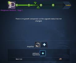 Your current goal for upgrading your weapon should be baleful/seraph stage 9. Ten Ton Hammer Blade Soul Hongmoon Weapon Necklace Rings Etc