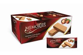 ميموريز ويفر بكريمة البندق National Biscuits Confectionery Co Ltd