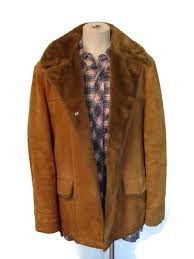 Vintage Suede Ranch Coat 1970s Faux Fur Lined Rugged Cowboy Etsy Mens Fashion Rugged Mens Fashion Suede Jacket Men