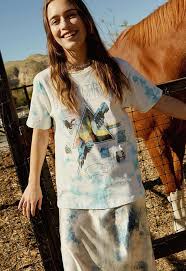 Daydreamer Pink Floyd Welcome To The Machine Weekend Tee In Cloud Wash Singer22