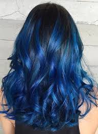 16 Blue Highlights For Black Hair Jpg 500 685 Blue Hair Highlights Hair Styles Hair Highlights