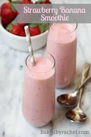 Strawberry Banana Smoothie Baked By Rachel Strawberry Banana Smoothie Recipes Strawberry Banana Smoothie Banana Smoothie