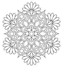 149 Dibujos Para Imprimir Colorear O Pintar Para Ninos Mandala Facil Mandala De Flores Design De Mandala