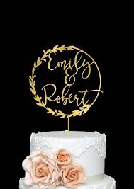 Cake Topper For Wedding With First Names Personalized Rustic Style Wedding Custom Wedding Cake Toppers Unique Custom Wedding Cake Toppers Wedding Cake Toppers