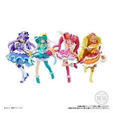 Bandai Star Twinkle Precure Cutie Figure 10pack Box Candy Toy Anime Figures Anime Glitter Force