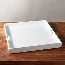 Find a wide selection of furniture and home decor options that will complement your space. Hi Gloss Extra Large Square White Tray Reviews Cb2 White Tray Coffee Table Tray Large Square Coffee Table