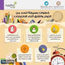 خطوات للحد من التوتر والقلق أثناء الاختبارات انفوجرافيك Library Bulletin Boards Iphone Apps Clip Art