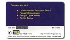 The touch 'n go smart card is used by malaysian toll expressway and highway operators as the sole electronic payment system (eps). Touch N Go Wikipedia Bahasa Melayu Ensiklopedia Bebas