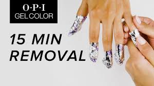 The polish does not damage natural nails and does not need to be buffed or filed off, which can hurt the nail bed. Opi Gelcolor Tutorial 15 Minute Removal Youtube