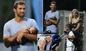 Tiger woods has a new girlfriend! Tiger Woods Ex Elin Nordegren 39 Cheers On Their Son At Soccer As Jordan Cameron Holds New Baby Daily Mail Online