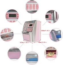 A step by step guide to using a bank machine to deposit money. Buy Eobtain Atm Piggy Bank For Real Money Atm Savings Bank For Kids Girls Adults Toy Mini Pink Atm Machine Atm Savings Bank Personal Electronic Atm Bank With Balance Calculator Online In