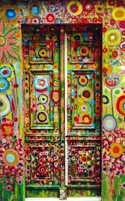 Painted Door In Funchal Madeira Portugal Unique Doors Painted Doors Cool Doors