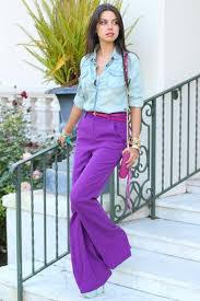 Light Blue Purple Outfit Fashion Purple Pants Outfit Outfits