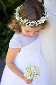 Babies Breath Flower Crown Made With Real Baby S Breath Etsy In 2021 Baby Breath Flower Crown Wedding Flower Girl Flower Girl Bouquet