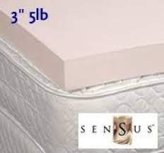 3 5lb Sensus Visco Elastic Memory Foam Mattress Pad Topper Overlay Cal King Size Review Memory Foam Mattress Pad Foam Mattress Pad Mattress Pad