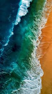 Beach Ocean Waves Sky View Iphone Wallpaper Iphone Wallpaper Earth Ocean Wallpaper Nature Wallpaper