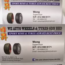 Header photo by setia geosolutions sdn bhd. We Auto Wheels And Tyres Sdn Bhd Home Facebook