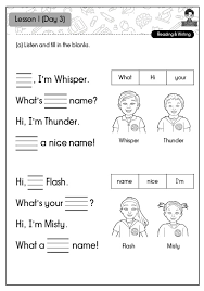To start an exercise, simply click on the button below a subject and select the hint: English Year 1 Making Friends Mr Suheil S Collectibles